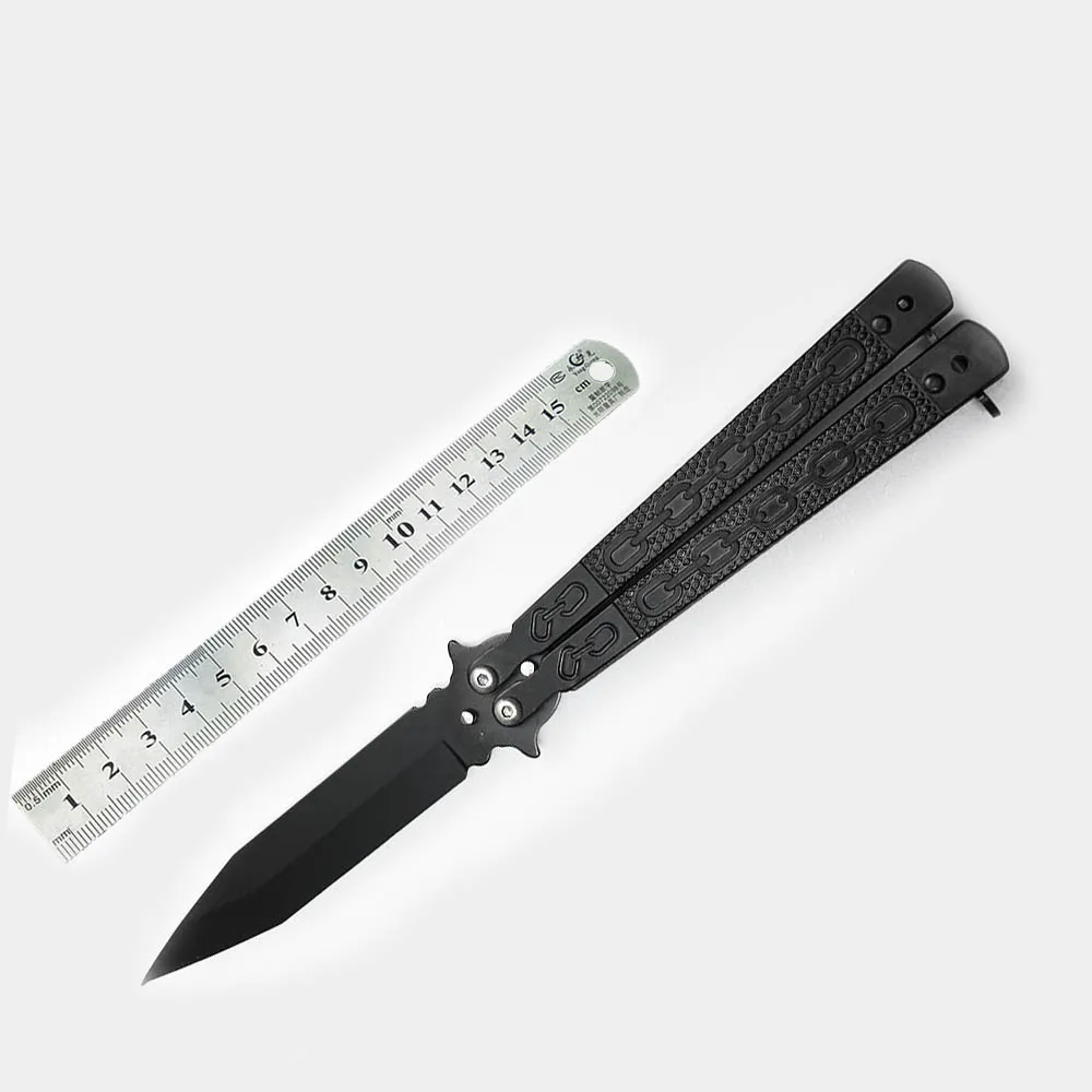 Балисонг нож бабочка тактическое снаряжение CS go неострые ножи Saty тренировочный