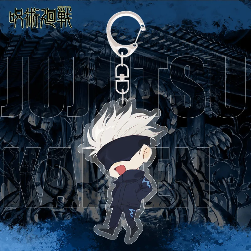 

Japan Hot Anime Jujutsu Kaisen Acrylic Pendant Itadori Yuuji Kugisaki Nobara Fushiguro Megumi Gojo Satoru Keychains Keyring