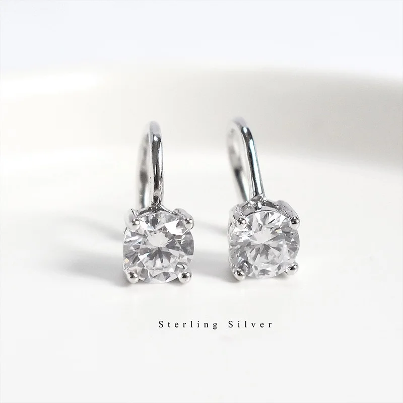 Женские серьги Клипсы из серебра 925 пробы с шестью крапанами|Серьги-клипсы| |