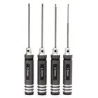 Набор инструментов для модели радиоуправляемого дрона, автомобиля, вертолета, FPV гоночного дрона, 4 шт., шестигранная отвертка, 1,5 мм, 2,0 мм, 2,5 мм, 3,0 мм, черный цвет