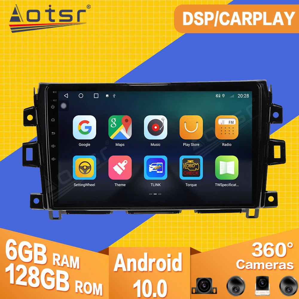 

For NISSAN NP300 Navara 2014-2018 Android Car Tape Radio Recorder Multimedia Player Stereo GPS Navi Video PX6 Head Unit No 2 din