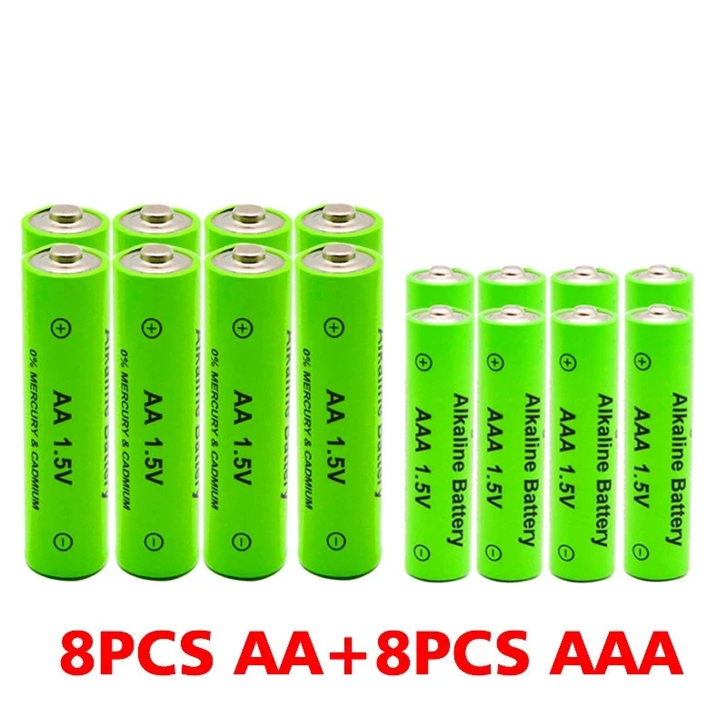 AA + AAA Rechargeable 1.5V 5800mAh / 4000mah Alkaline Battery Flashlight Toys Watch MP3 Player Replace Ni-Mh | Электроника