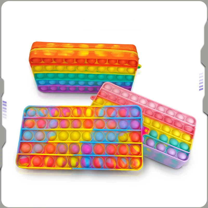Радужный чехол для игрушек-карандашей и антистресса взрослых | Игрушки хобби