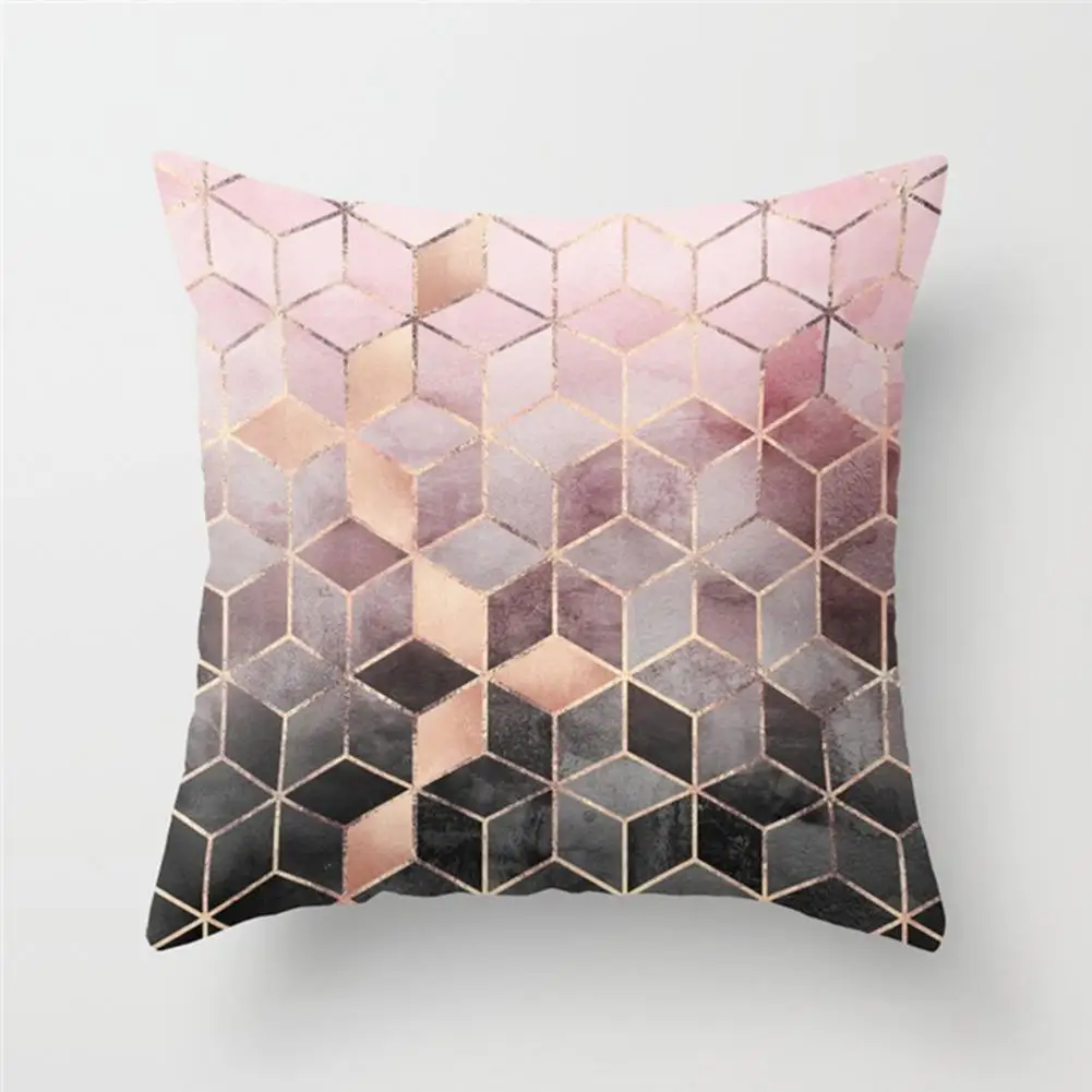 Хоббилан простой геометрический принт мягкий персиковый чехол для подушки