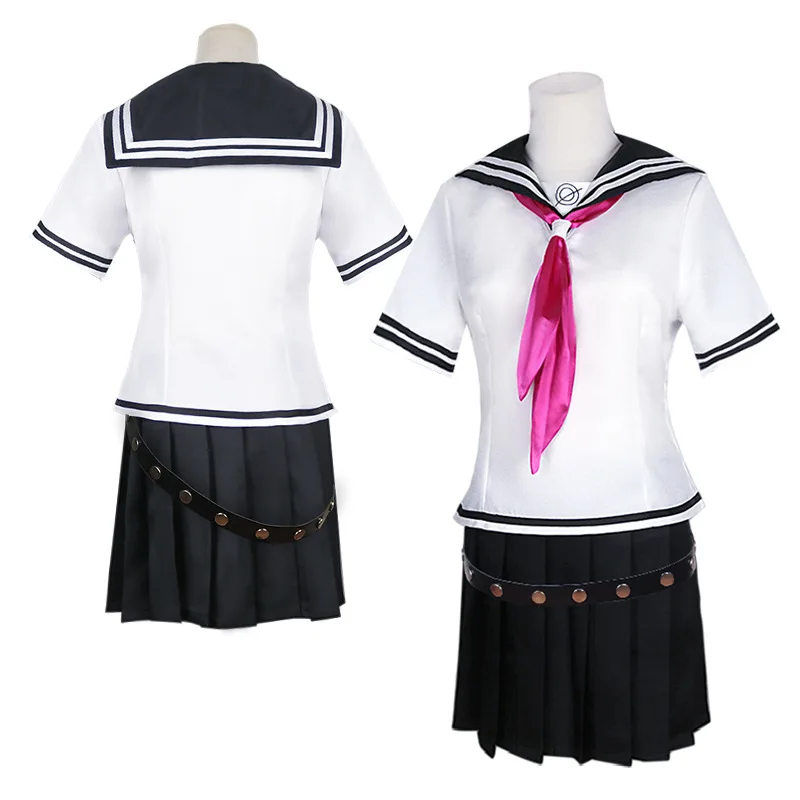 Аниме Danganronpa Косплей Костюм триггер Happy Havoc Ibuki Mioda платье Униформа костюм Хэллоуин