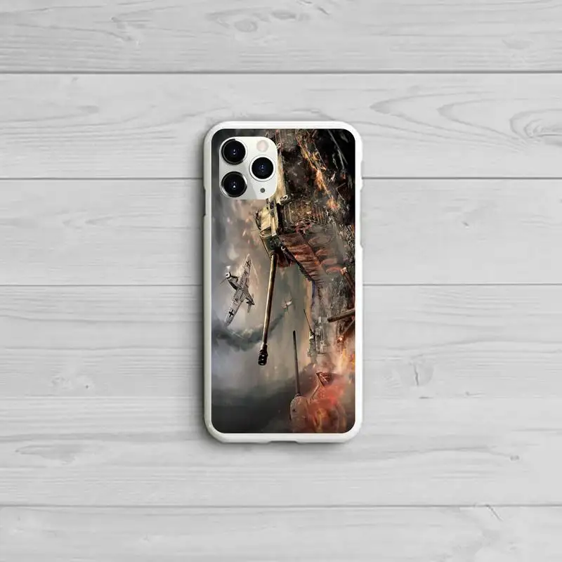 

Fall Shell World Of Tanks Phone Case Candy Color White for iPhone 11 pro XS MAX 8 7 6 6S Plus X 5S SE 2020 XR
