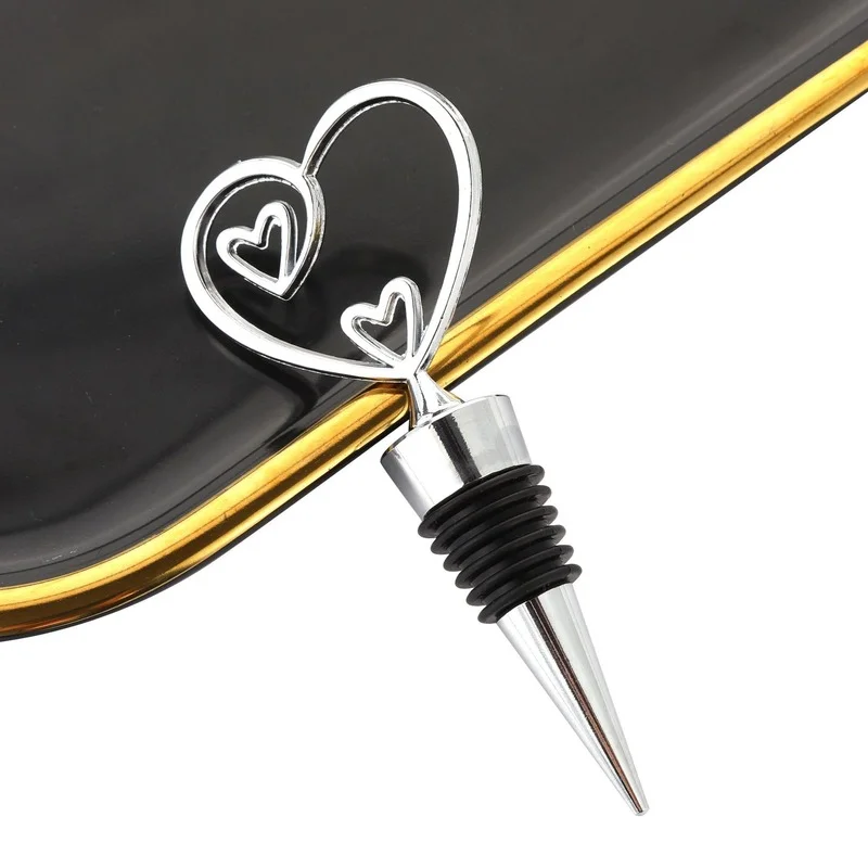 

Heart Shape Wine Stopper Bottle Fresh-keeping Stoppers Cross-border Zinc Alloy Wine Stopper Bulk Bar Decoration Bar Accessories