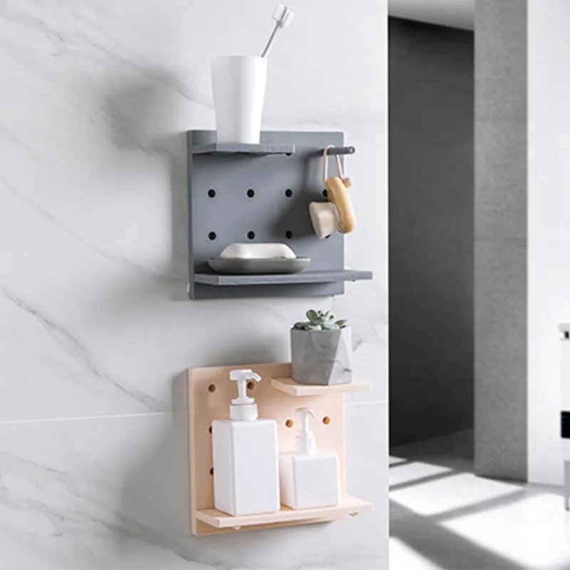 Настенная полка без перфорации для ванной комнаты настенный подвесной стеллаж