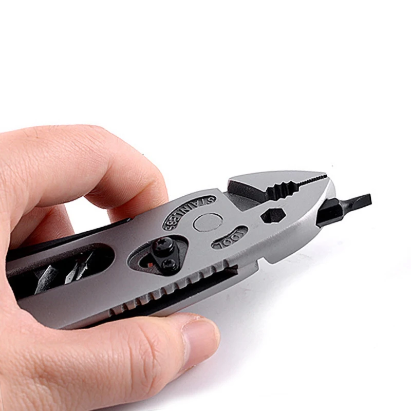 Миниатюрные плоскогубцы карманный нож набор отверток регулируемый гаечный ключ