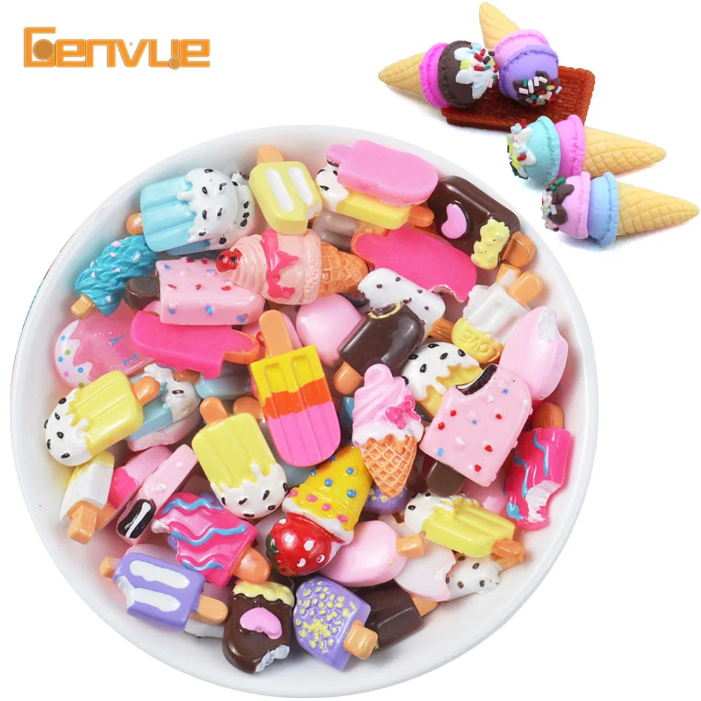 Мороженое DIY Поставки слаймов шпатлевка поддельные Брызговики подвески для