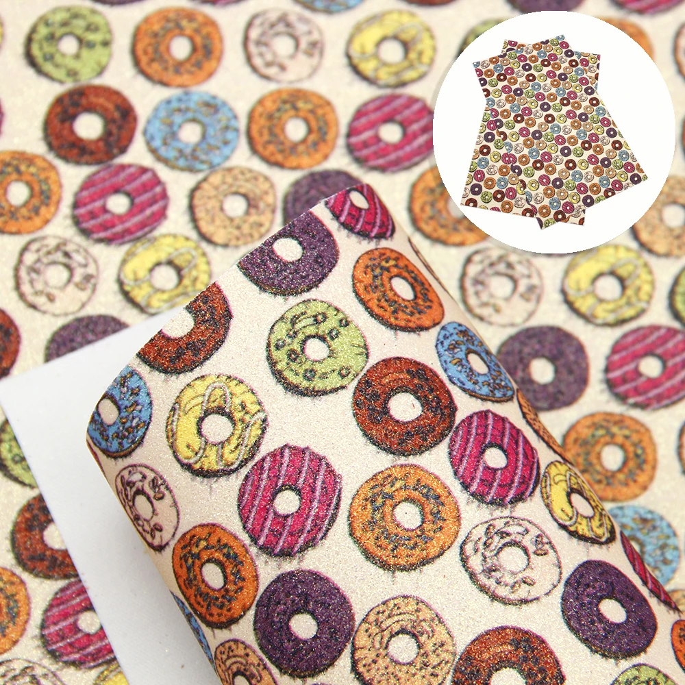 

Baseball Animal Food Printed Fine Glitter Synthetic Leather Fabric Faux Leather Sheets 20*33cm For Handbag Earrings DIY,1Yc7049