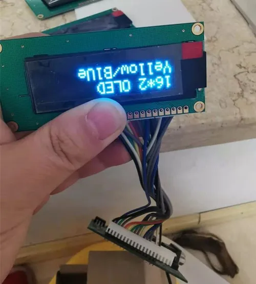 Военный уровень 2 06 дюймов желтый/зеленый/синий 1602 символа OLED ЖК экран модуль SSD1311