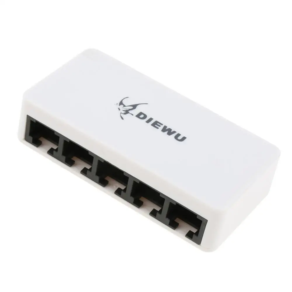 5 Порты Fast Ethernet RJ45 10/100 Мбит сетевой коммутатор концентратор для Mac Linux Xbox настольных ПК Портативный путешествия моноканальный центр