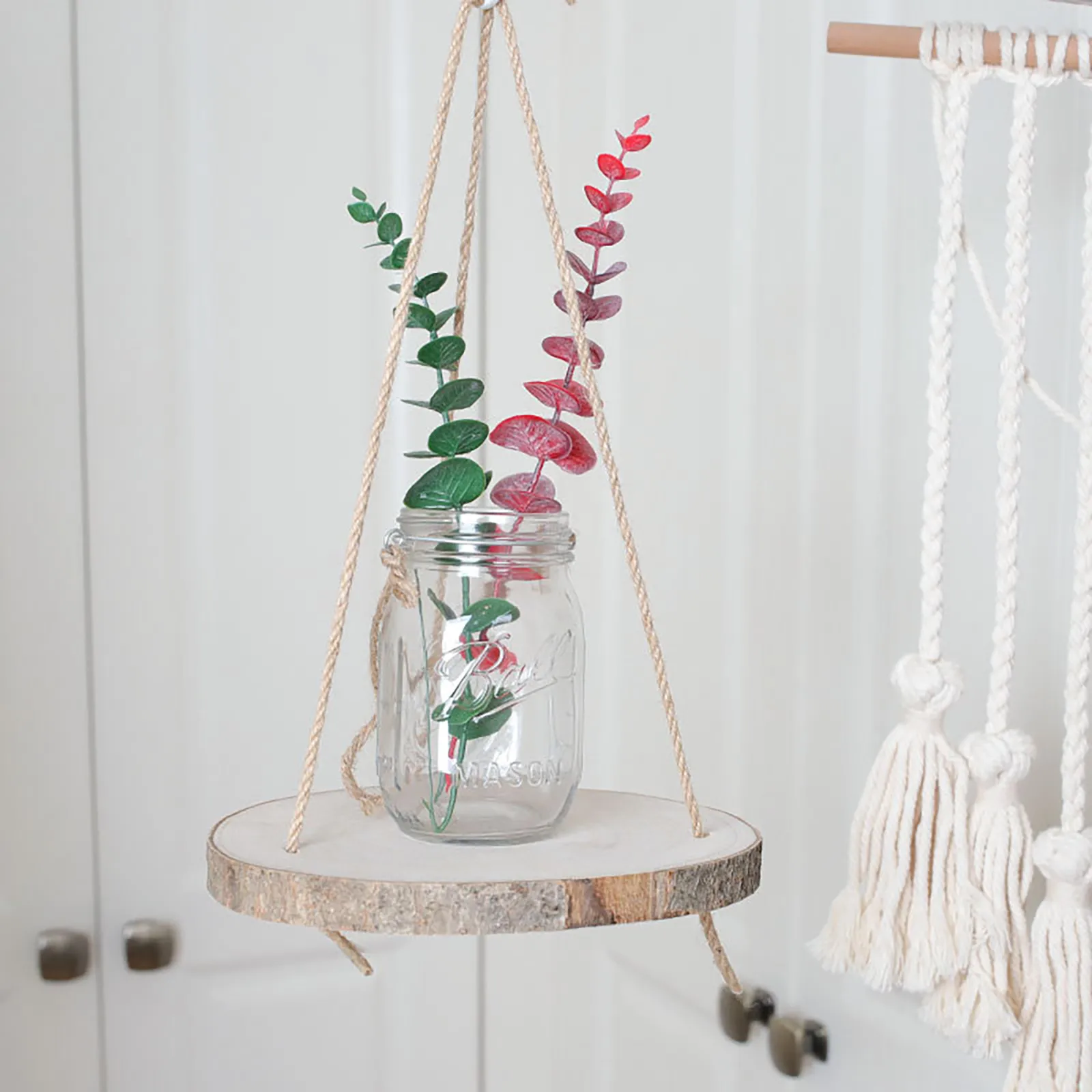 

Wall Decoration Wooden Frame Retro Clapboard Soft Decoration Potted Hanger Pot Indoor Outdoor Decoration Simple Design