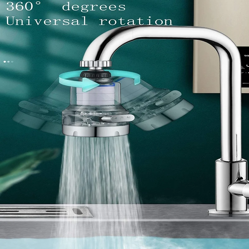 

Kitchen Faucet Sprayer Head Attachment 360Revolving Kitchen Faucet Aerator Sprayer with Filter Elements Sink Faucet