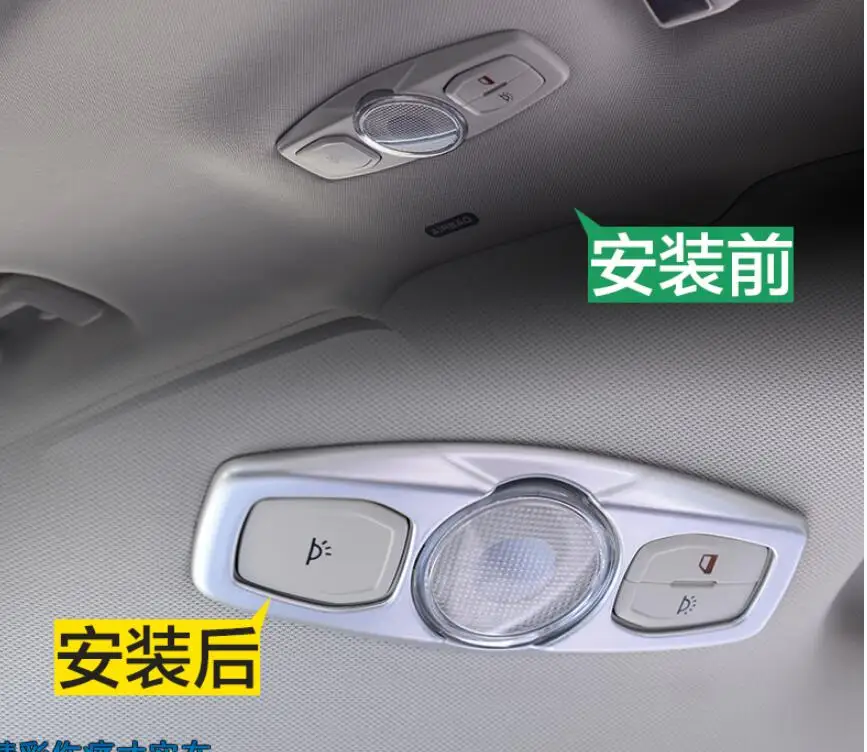 Стайлинг автомобиля аксессуары для интерьера ABS хромированная лампа светильник