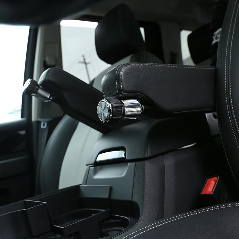 

Car Aluminum Alloy Internal Seat Armrest Box Adjustment Knobs Replacement for Land Rover Range Rover Sport L320 2005-13