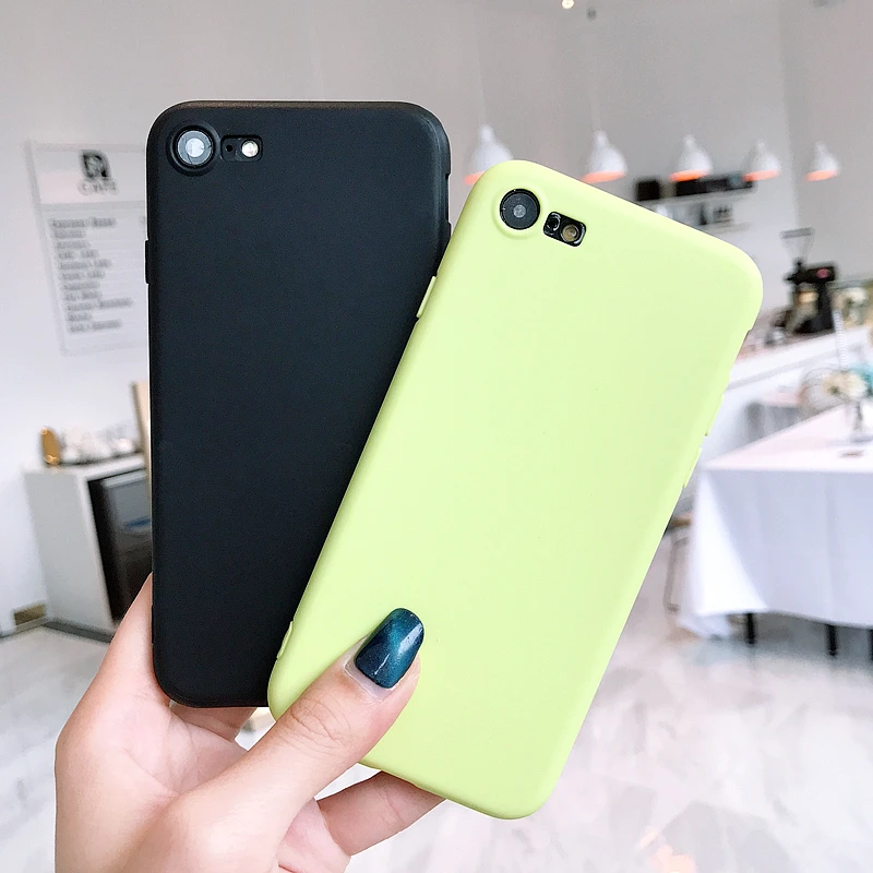 Матовый чехол для iPhone 6 7 8 Plus X 5 5S 5SE оригинальный мягкий силиконовый |