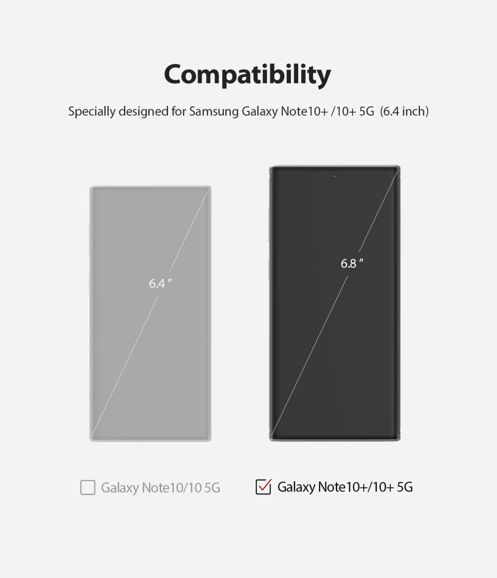 Ringke защита экрана двойная легкая пленка для Galaxy Note 10 Plus Высокое разрешение легкое применение плёнки для Note 10+ Pro [2 шт. в упаковке]