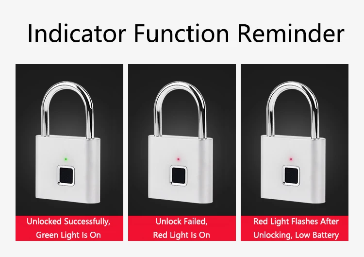 Xiaomi умный электронный замок с отпечатком пальца USB Перезаряжаемый дверной замок без ключа цинковый сплав металлический багажный отсек замок