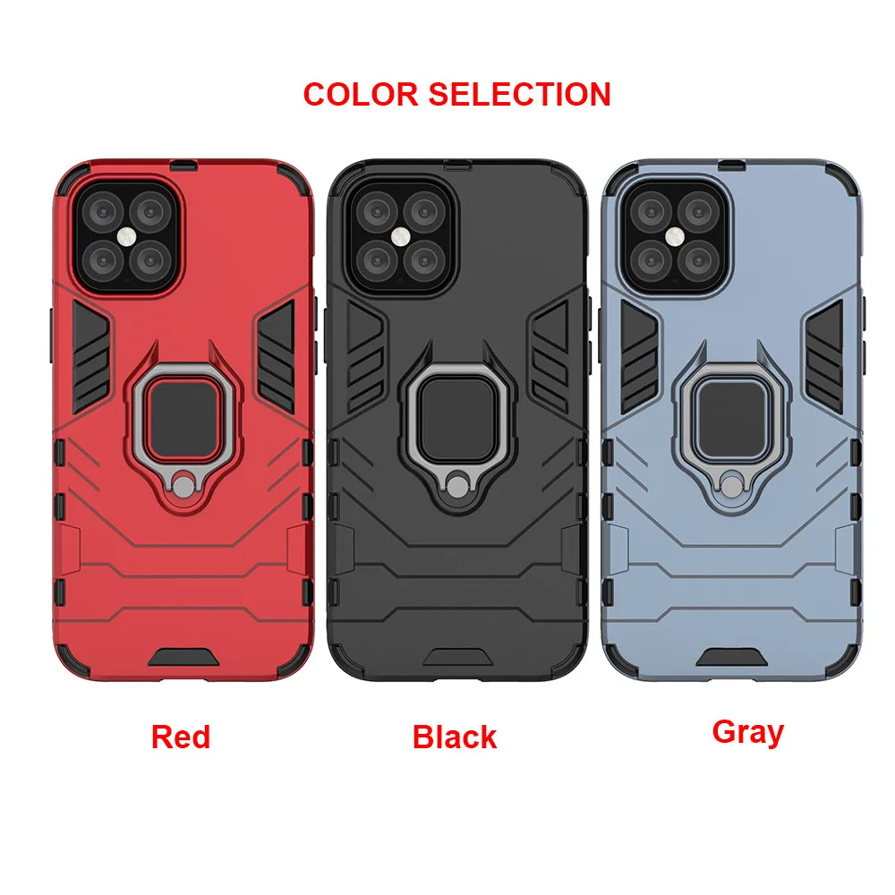 armor pc cover ring holder phone case for iphone 12 case for iphone 11 pro xs max xr x 8 7 6 plus 5 5s se 2020 5c back cover free global shipping