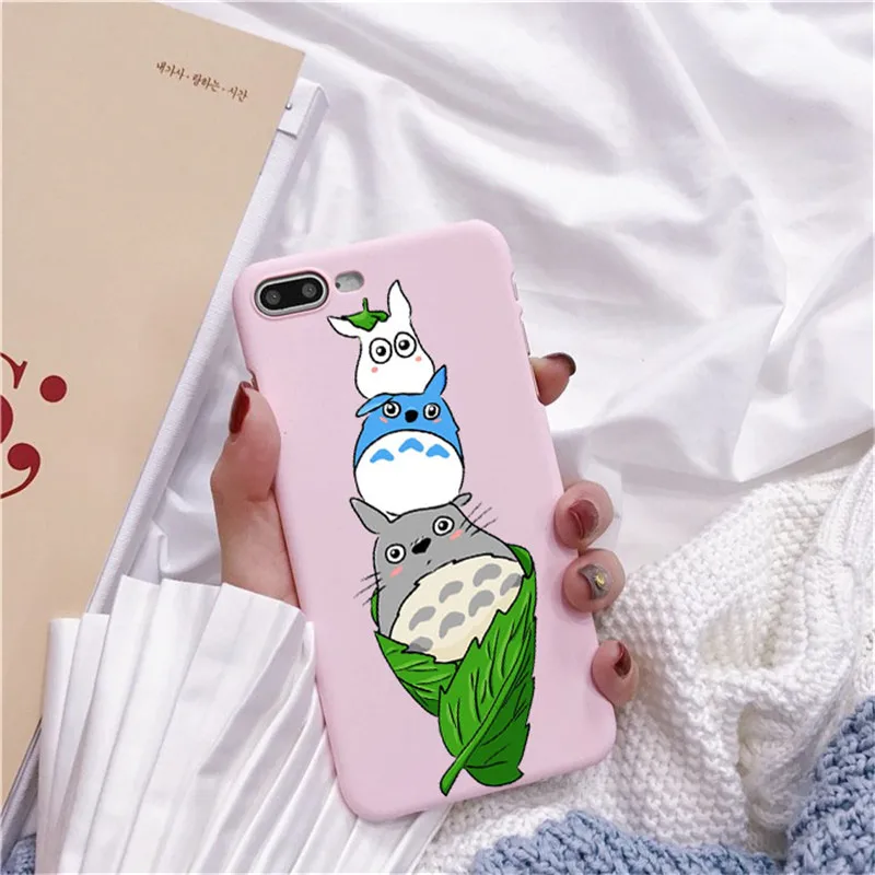 Мягкий ТПУ чехол для телефона Bonito Totoro Ghibli Miyazaki аниме Viagem de Chihiro Kaonashi iPhone 7 8 Plus 6 5 Max 4