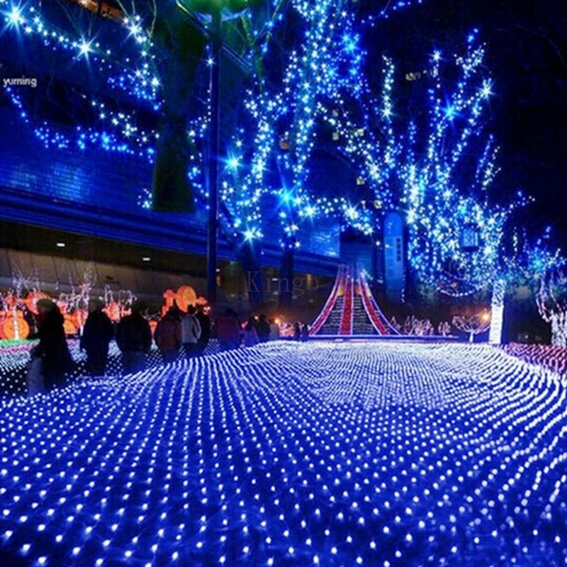 Светодиодные сетчатые светильники 220 В свадебные украшения Рождественская