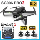 Дрон ZLRC SG906 PRO2, камера 4K на трёхосевом подвесе, GPS HD 5G, Wi-Fi, FPV, бесколлекторный, дистанционное управление