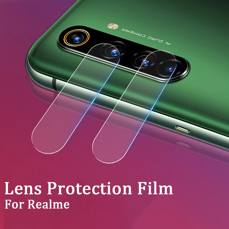 3 шт. Защитная пленка для объектива камеры Realme 5 6 Pro Закаленное стекло крышка 5i 6i