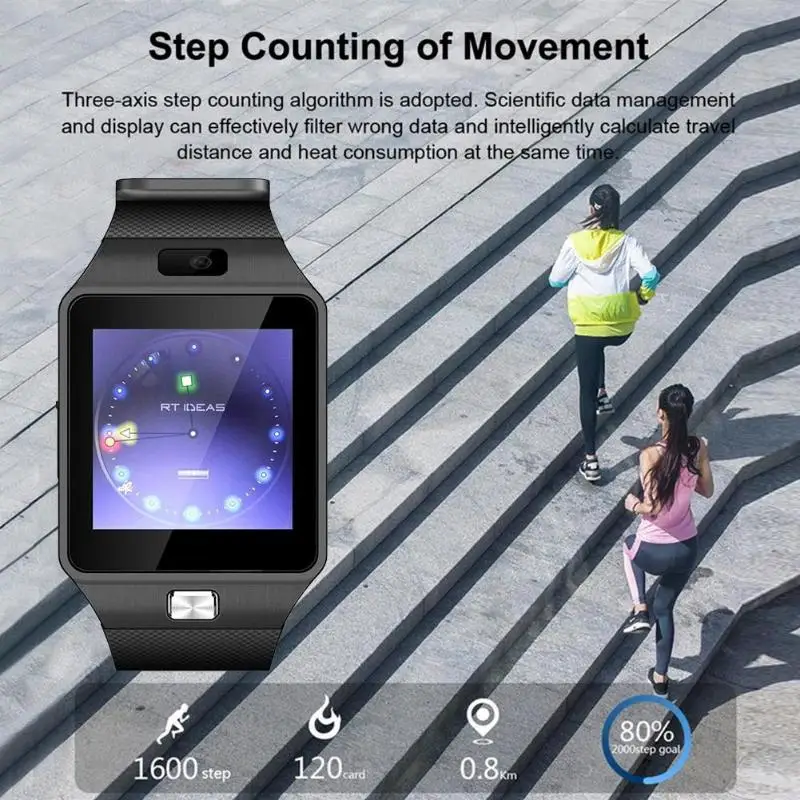 Новый DZ09m умные часы с сенсорным экраном камерой Bluetooth SIM карты вызова Smartwatch для Ios