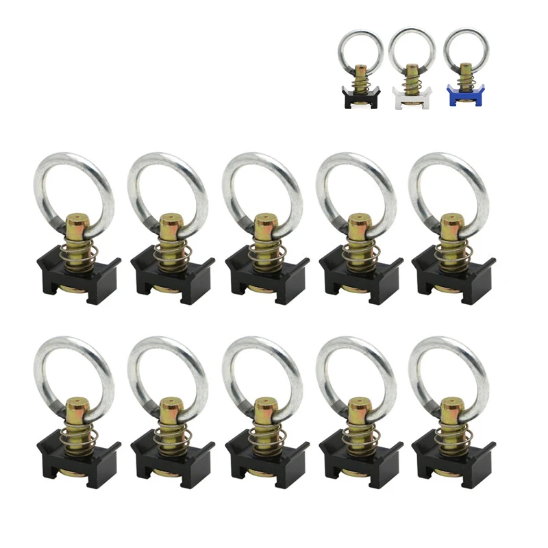 

6/10pcs Single Stud L-Track Fitting with Round Ring For L Track Logistic Airline L Track Core Trax Hardware Fasteners Sliver