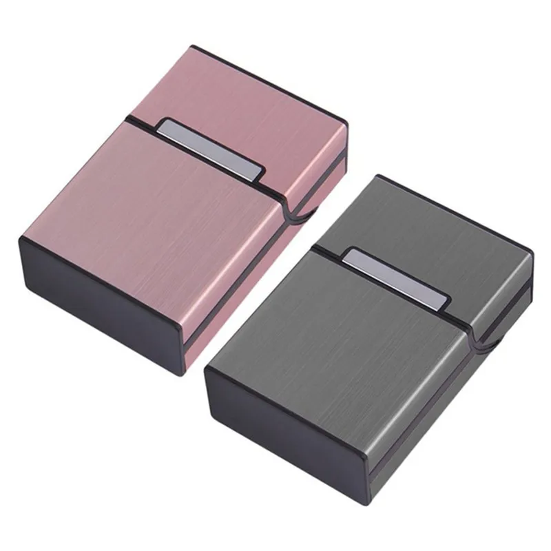 

Aluminum Metal 20 Cigarette Case Lighters Best Friend Magnetic buckle Tobacco Box