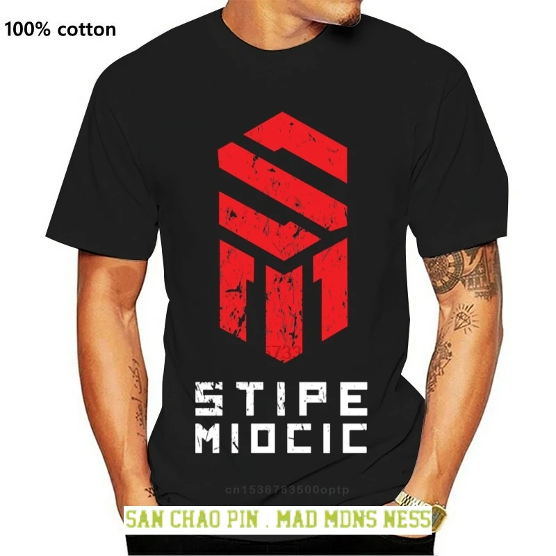 

Футболка Stipe Miocic, черная футболка с логотипом Stipe Miocic для мужчин и женщин