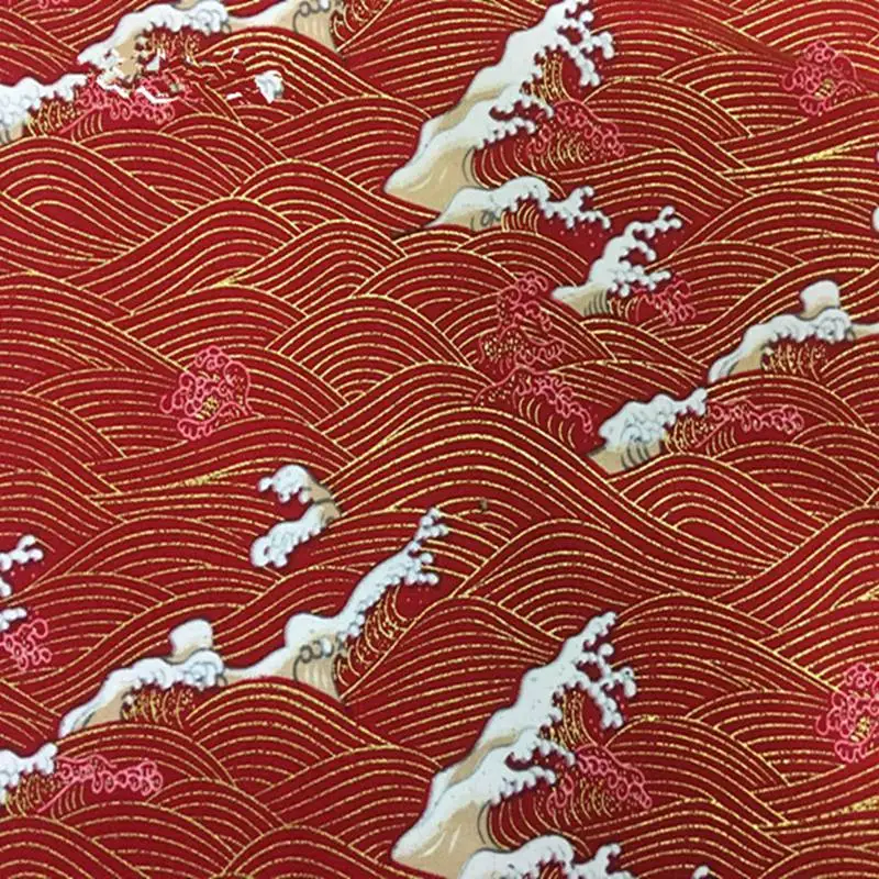 1 м x 150 см японский стиль и ветер одежда сумка материал для рукоделия волна