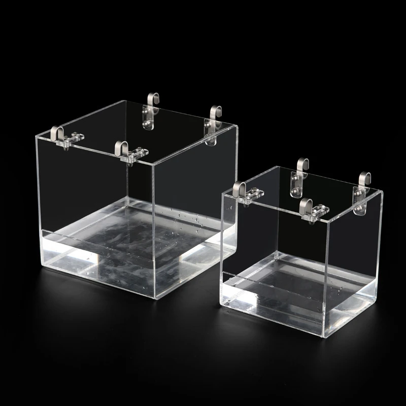 

Transparent Birds Bath Bathtub Acrylic for Caged Birds Cockatiel Bath Clean Pet JS23