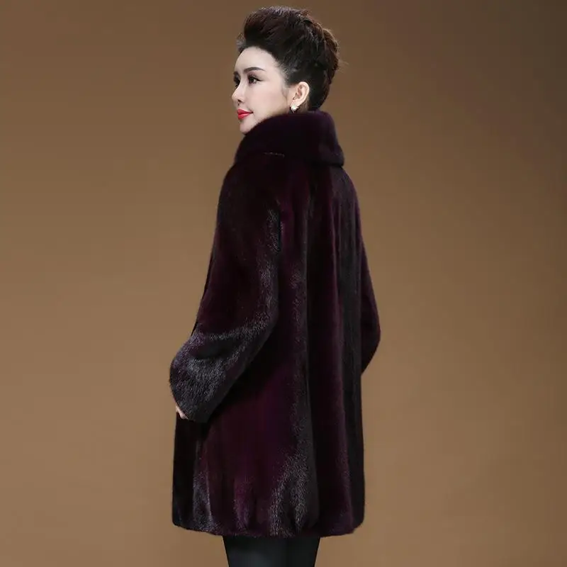 Women real mink coats female mink fur coat genuine long fur coat ladies winter clothes oversize 6xl 5xl 7xl natura fur coats