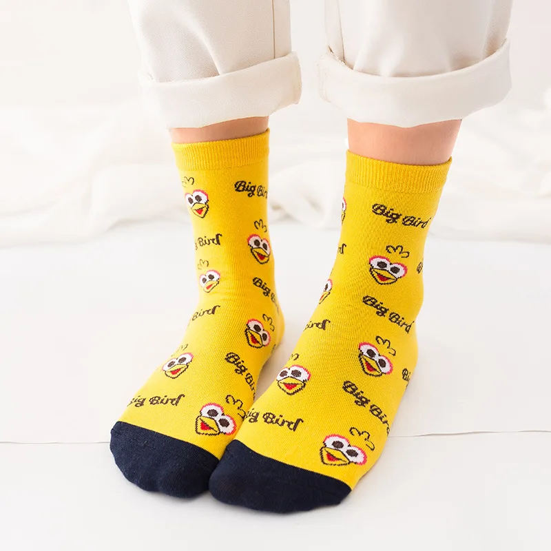 Женские хлопковые носки с мультяшными персонажами короткие милые хипстерские