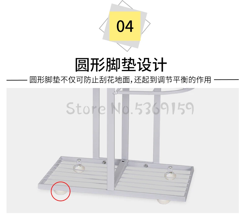Flower Shelf Nordic Indoor Home Balcony Decoration Rack Wrought Iron Living Room Simple Flower Pot Multi-layer Rack