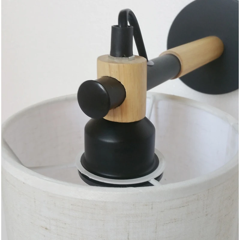 Скандинавские креативные кафе бар тканевые настенные лампы Современная