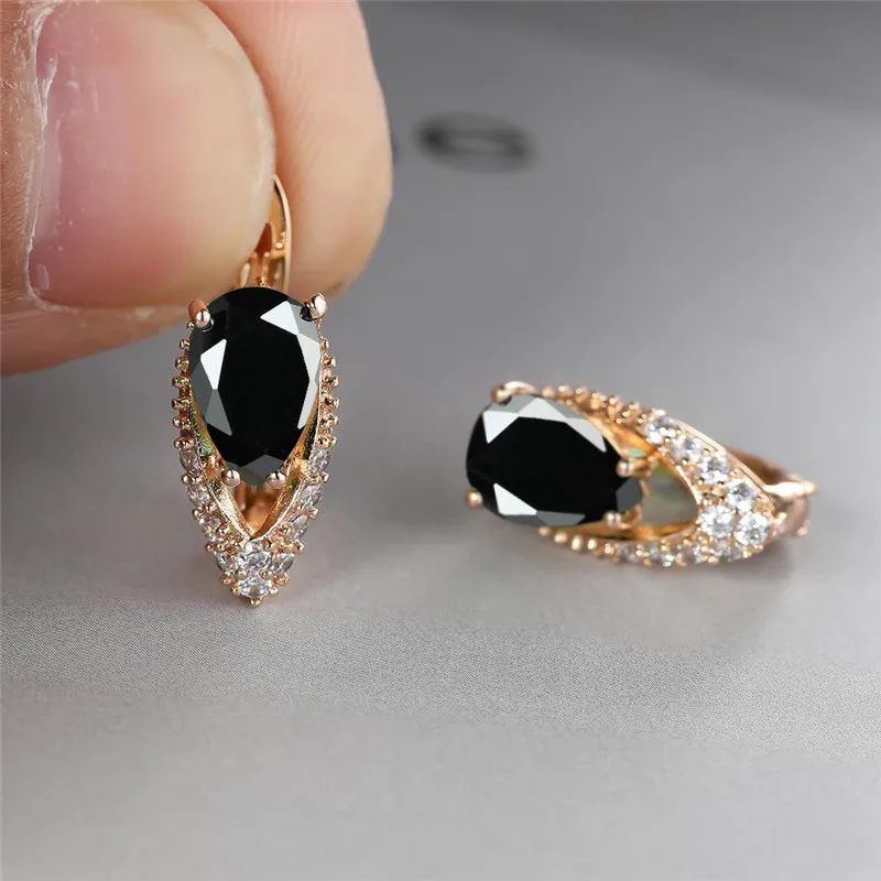 Изящные свадебные серьги в форме капли воды с кристаллами милые женские зеленым