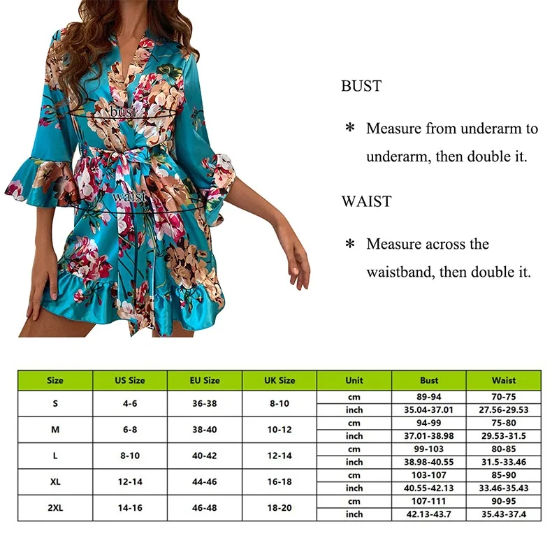 

3PCS Ladies Printed Pajamas Set Sexy Bra Tops + Short + Nightgown Women Sexy Homewear Sleepwear three-piece pajamas nightwear