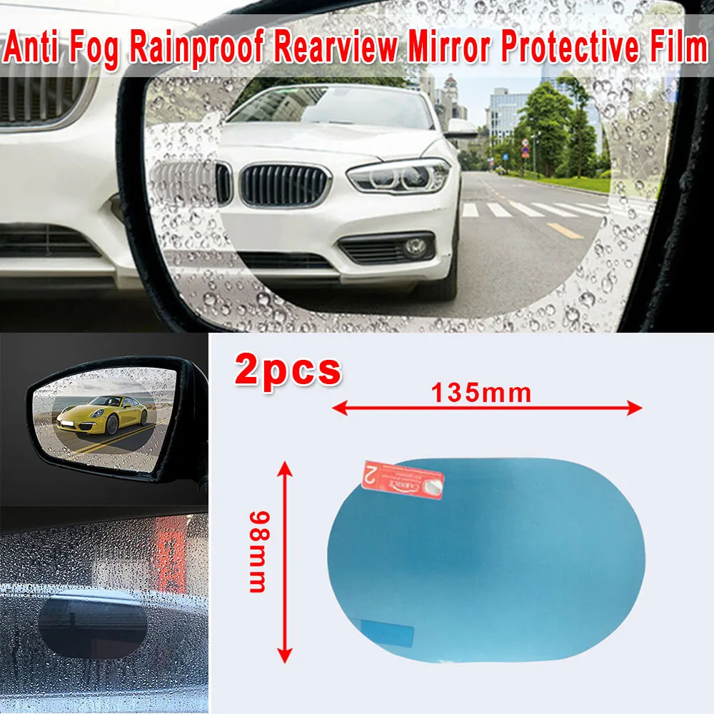 

Rearview Rainproof sticker Accessories Auto Mirror Protective Rear View Mirror 2pcs