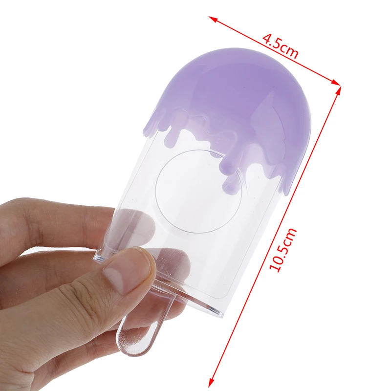 

Unique Clear Ice Cream Travelling Suitcase Eyelash Packaging Case Lollipop Candy Colored Lash Box Bulk Wholesale