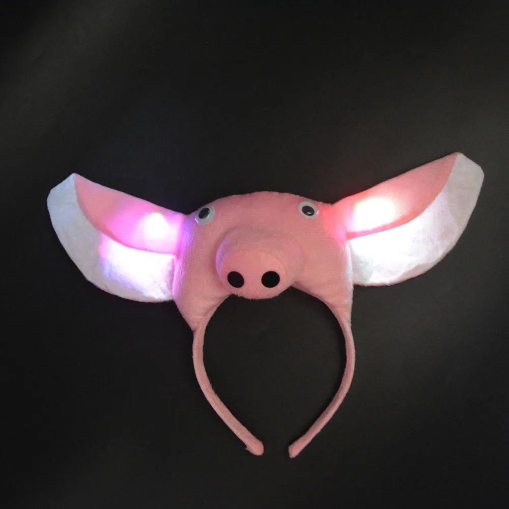 Светящаяся светодиодная подсветка в виде свиньи для женщин и мальчиков девочек
