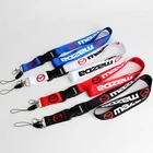 1 шт. двухсторонний Логотип Съемная застежка рабочий шнурок автомобильный брелок для mazda бейдж авто подвеска для мужчин женщин подарок брелки для гонок