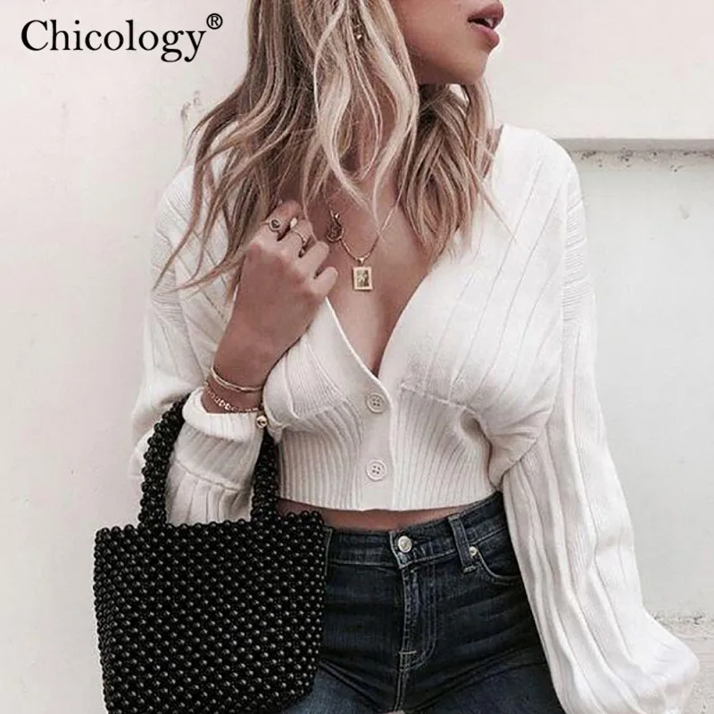 Chicology женское трикотажное вязаное Трикотаж Кардиган для ежедневной носки