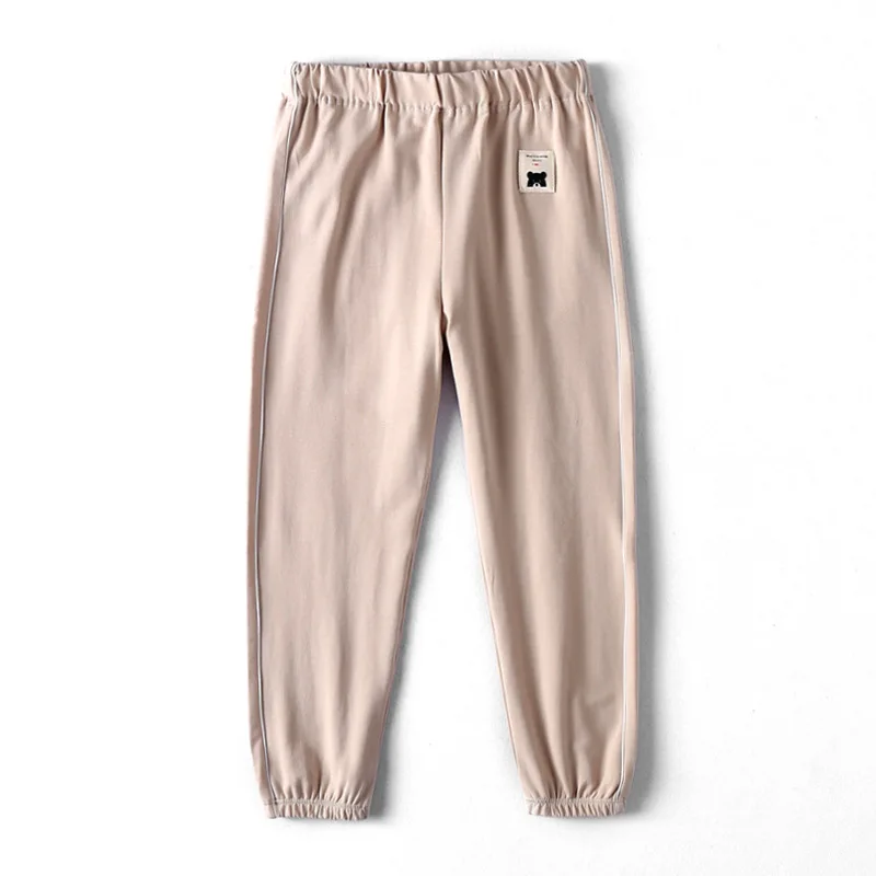 

New Children 6 7 8 Years Pants Summer Cotton Boys Girls Breathable Thin Solid Color Sweatpants Kids Boutique Fashion Clothes