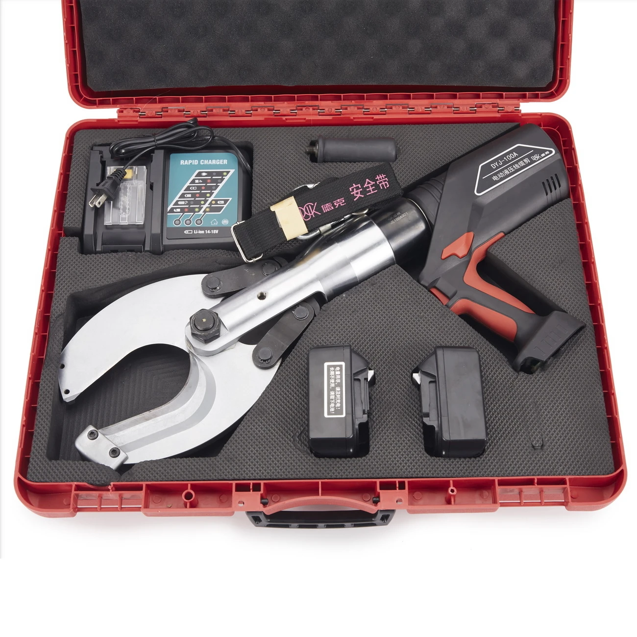 

Top selling products 2020 20Ton 100mm battery powered hydraulic electrical cable wire cutters heavy duty cordless cutting tool