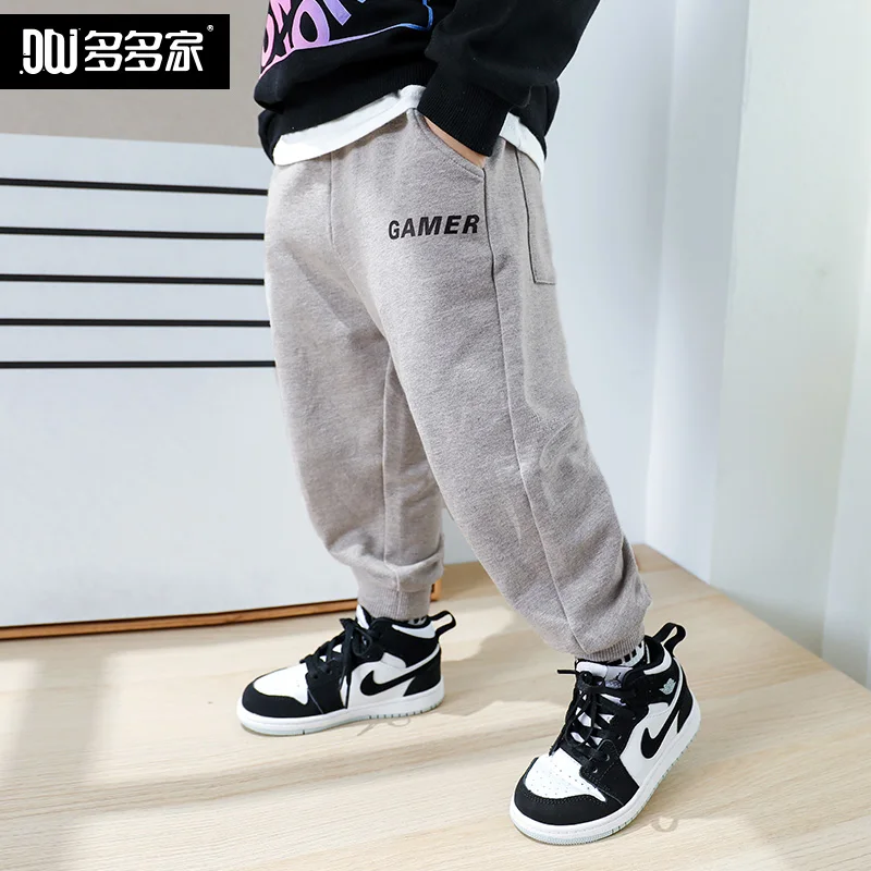 

Boys Casual Sport Pants Thick Cotton Pants Children Trousers Baby Plush Sweatpants Boys Harem Strouser Fall Clothes for Kids