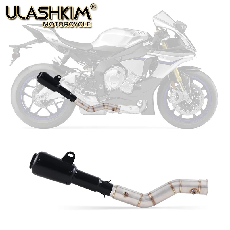 Мотоцикл глушитель Escape полная система средняя ссылка труба без шнуровки для yamaha